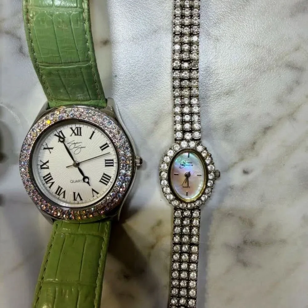 Suzanne Somers Novelty Watch Lot of 4 Rhinestone Crystal Watches